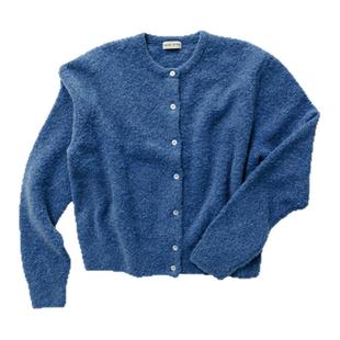 FACADE PATTERN韩国25冬季羊驼毛基本款开衫女休闲外套MUSINSA