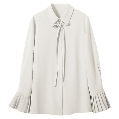 图曼朵金秘书穿搭衬衫女白色衬衣