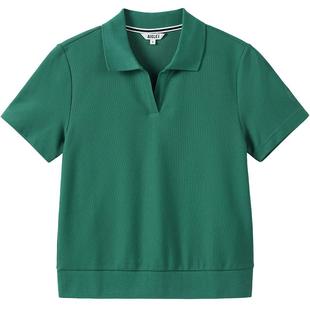 AIGLE艾高夏季UPF40+防紫外线DFT速干短袖吸湿polo衫T恤女士上衣