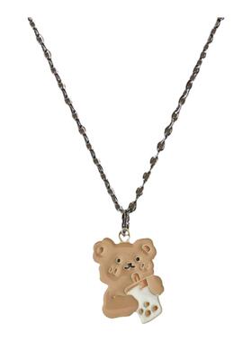 喝奶茶的小熊买3免1买8免3