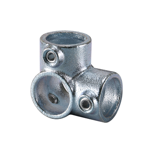 4分镀锌圆铁管连接件服装展示架置物架车棚架子接头弯头三通DN15