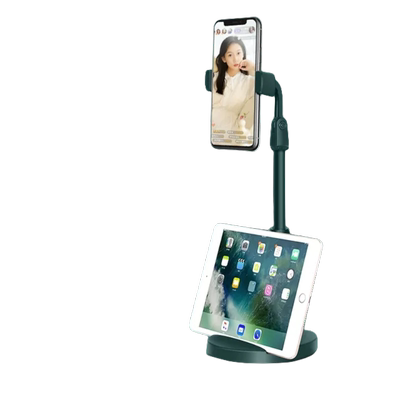 手机支架桌面懒人直播抖音拍摄拍照专用平板通用床头床上用支撑架夹360度旋转可调节升降双机位固定座