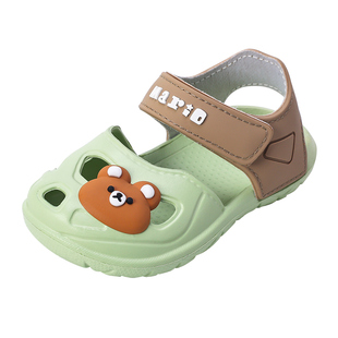 宝宝凉鞋包头学步鞋夏软底儿童沙滩鞋男童女童婴儿幼儿洞洞鞋防滑