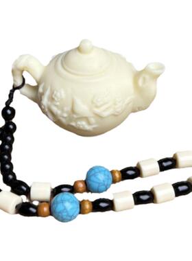 象牙果梅花把把壶茶壶手把件茶宠载摆件把把壶摆件中式禅意雕刻