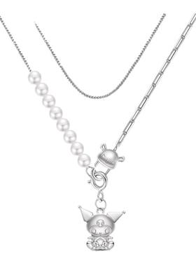 tidecolor库洛米叠戴纯银项链