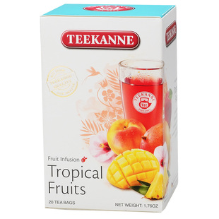 Teekanne德国进口芒果味冷泡水果茶叶 玫瑰茄洛神花果茶袋泡茶包