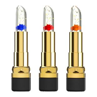 抖音同款鲜花口红花瓣果冻变色唇膏滋润保湿温变润唇膏持久不沾杯