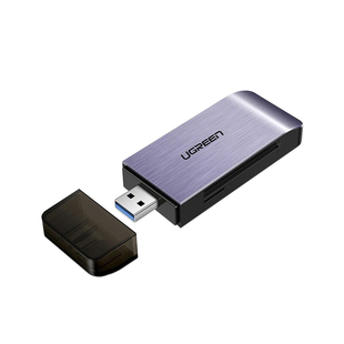 绿联usb3.0高速读卡器四合一多功能转换器sd/cf千tf卡ms电脑车载小型u盘一体内存卡通用适用于佳能单反照相