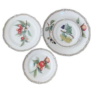 Noritake则武ORCHARD GARDEN果园欧式田园风骨瓷平盘家用餐盘深盘