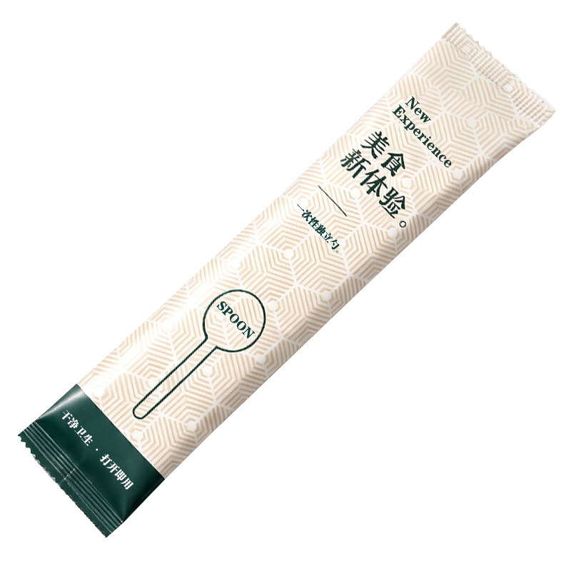一次性勺子独立包装商用定制LOGO食品级加厚特硬蛋糕餐厅外卖专用