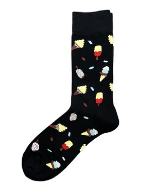 happysocks圣诞潮袜男士中筒袜子