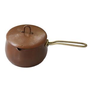 纯手工锻打紫铜奶锅复古红铜带盖咖啡锅辅食锅果酱锅咖啡分享烤茶