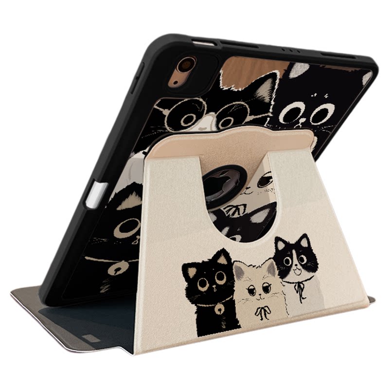 适用于ipad露标旋转亚克力保护壳