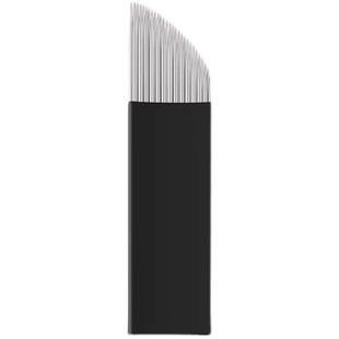 纹绣手工雾眉弯弯绣纹唇漂唇专用三排28微针头手工唇黑皮无影针片