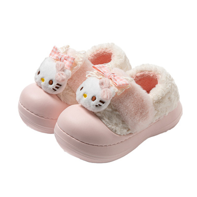 正版授权HelloKitty包跟棉拖鞋女