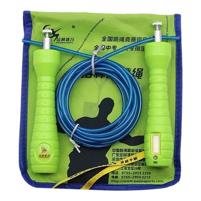 培林中考跳绳学生专业训练考试轴承正品培林计时计数款新款钢丝绳