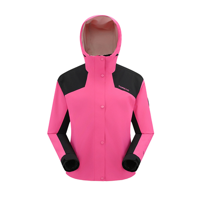 [羽绒版]探路者冲锋衣女羽绒内胆三合一新款防水硬壳外套登山服男