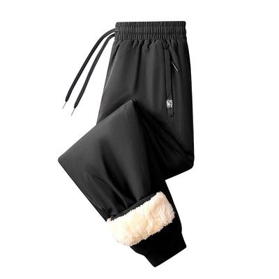 啄木鸟棉裤男款冬季加绒加厚男士冲锋裤外穿防风东北羊羔绒裤子男