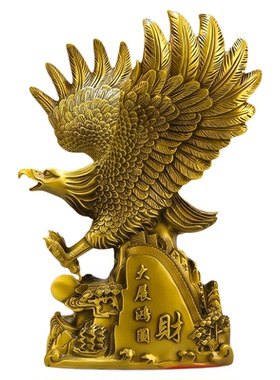 黄铜老鹰摆件大展宏图