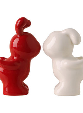 创意兔子情侣摆件新人结婚七夕