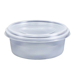 圆形一次性碗糖水打包盒350ml外卖防漏冰粉甜品加厚塑料餐具商用