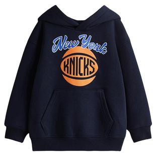 【NBA】HM童装儿童男童卫衣冬季新款红色加绒印花连帽衫1063809