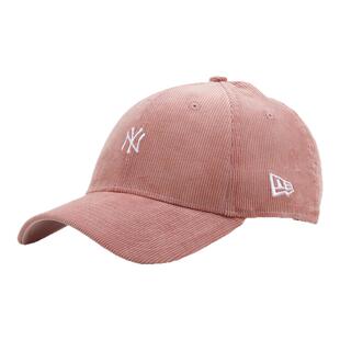 韩国代购NEWERA纽亦华帽子灯芯绒940NY小标冬季保暖棒球帽粉色