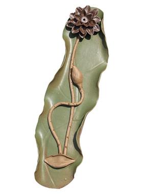 室内中式风手工粗陶香炉创意装饰