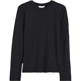 HM女装T恤冬季弹性圆领修身气质舒适休闲汗布打底内搭上衣1191700