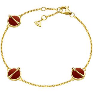 节日礼物YIN隐 黄金比黑玛瑙18K金钻石手链红玉髓四叶草五花手链