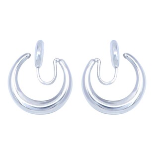 不规则圆圈耳夹无耳洞女新款浮夸风法式高级感耳饰小众独特耳环