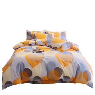 定做纯棉磨毛4四件套美国kingsize全棉加厚床单被套queen澳洲尺寸