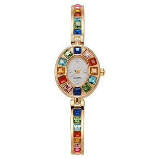 女士奢华彩钻时尚手链手表女学生个性百搭小香风闺蜜礼物石英腕表