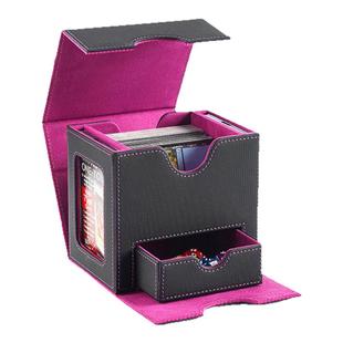 情书MTG卡游戏王TCG狼人杀PU皮质卡牌盒UNO骰子盒CCG收藏盒存储盒