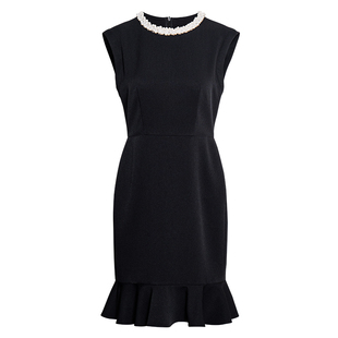 罗衣高级感纯色无袖连衣裙女2025夏季新款时尚鱼尾摆包臀裙12310