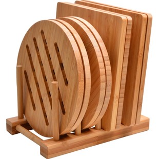 隔热垫餐桌垫竹垫防烫垫实木碗垫家用砂锅垫耐高温菜垫盘餐垫珐琅