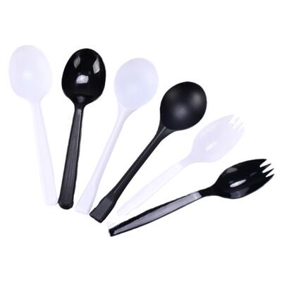 加厚一次性勺子叉子单独包装