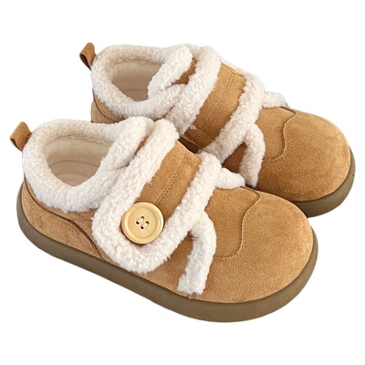 甜桃星球加绒勃肯棉鞋女2025新款冬季女鞋厚底防滑保暖加厚雪地靴