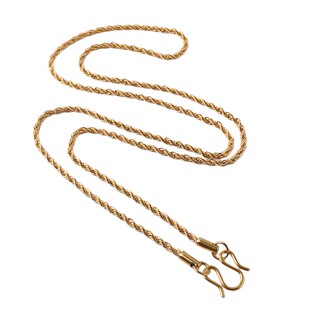 泰国佛牌链子符管三通路翁唐卡项链钛钢金属麻花链蜜蜡玉石挂绳