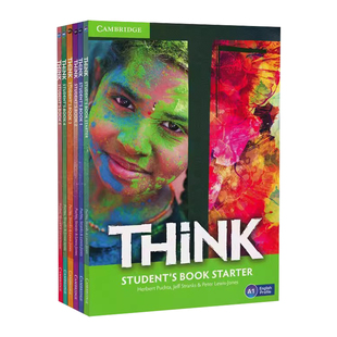 剑桥Think 原版进口Cambridge think Starter 1 2 3 4 5级别学生书+练习册少儿英语教材5-12岁中学青少年英语学习机构培训考级