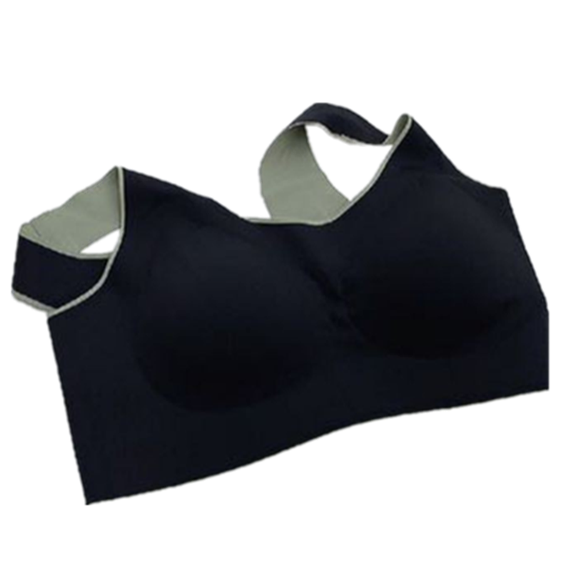 亲肤绵绵衣乳胶撞色女后扣款内衣