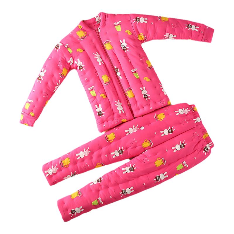 儿童手工纯棉花棉袄女宝宝冬季大中童棉衣服内胆小孩加厚棉裤套装