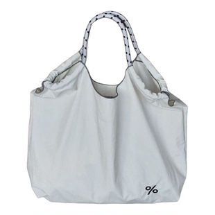 新款百分号阿拉比卡%风格刺绣尼龙袋购物通勤大容量手提包轻便