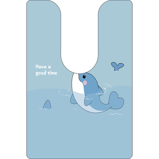 卡通卫生间马桶地垫u型厕所动物脚踏垫硅藻泥吸水垫防滑耐脏防溅