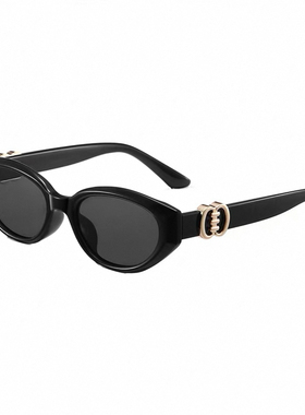 海莉肯豆同款G家欧美风猫眼墨镜