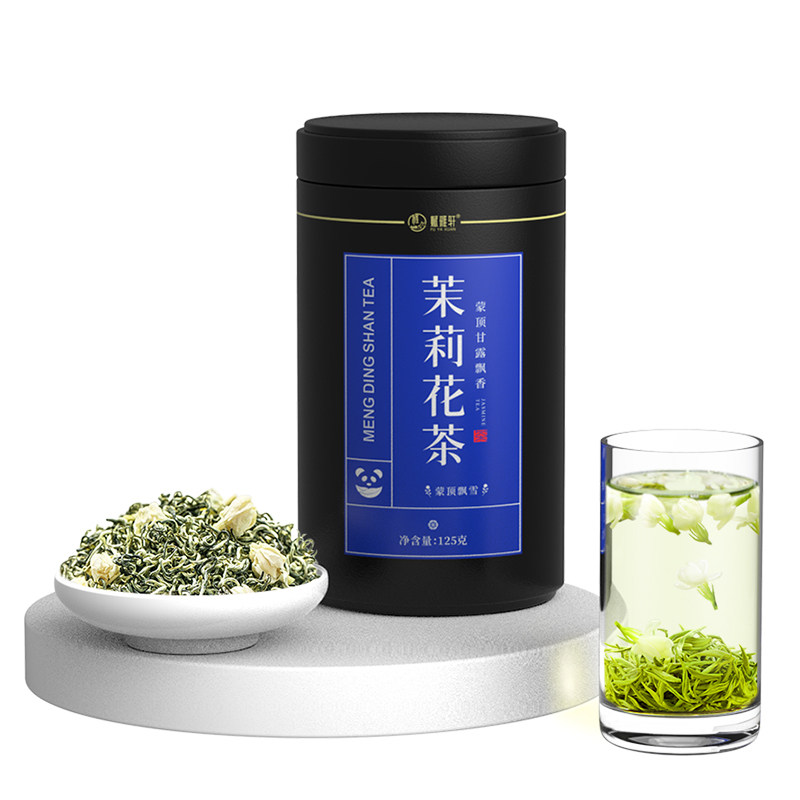 特级四川蒙顶茉莉花茶飘雪茶叶