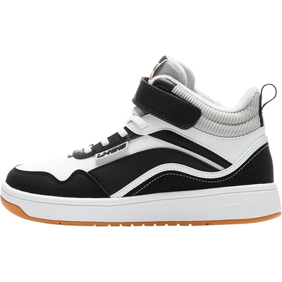 李宁儿童加绒高帮板鞋棉鞋