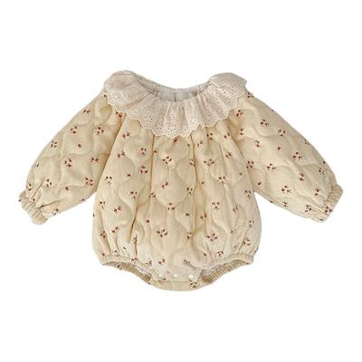 巴梵欧婴儿棉服哈衣加厚包屁小月龄宝宝衣服冬装可爱夹棉保暖洋气