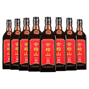 会稽山纯正五年绍兴黄酒5年陈酿花雕酒加饭酒花雕500ML*8瓶装整箱