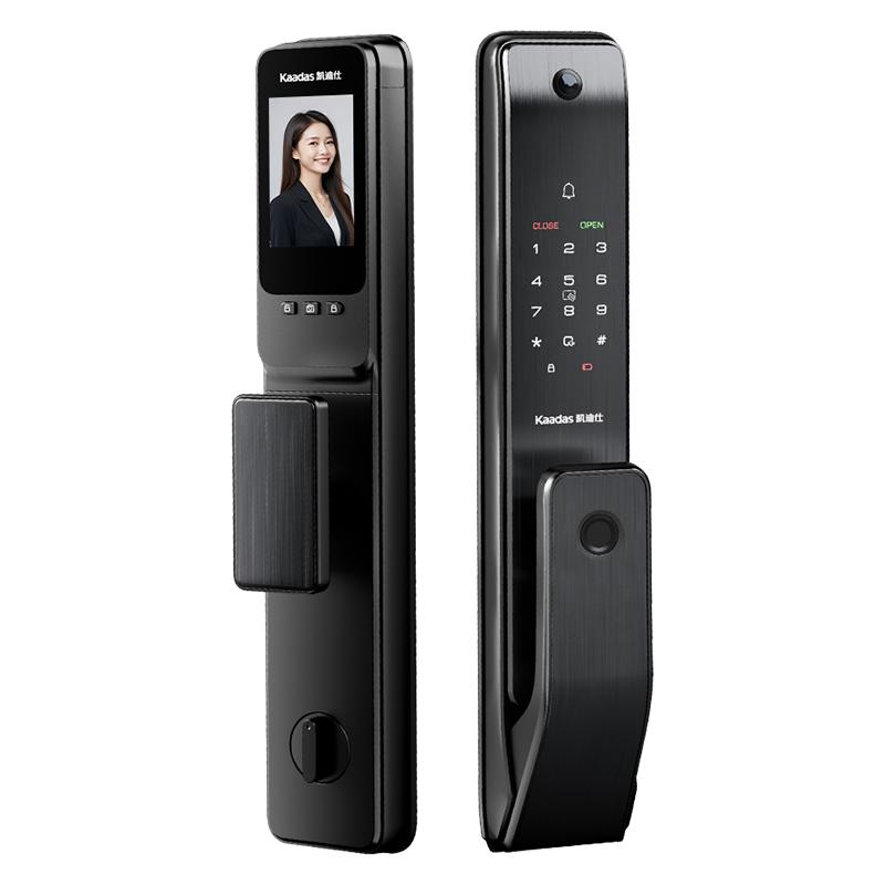凯迪仕智能门锁Q2FVP V2人脸识别猫眼大屏指纹锁家用入户门电子锁
